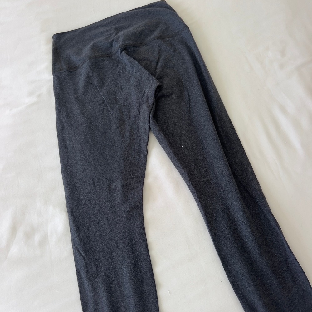 Lululemon Wunder Under High Rise Leggings Heathered Charcoal Grey Luon - Picture 4 of 6